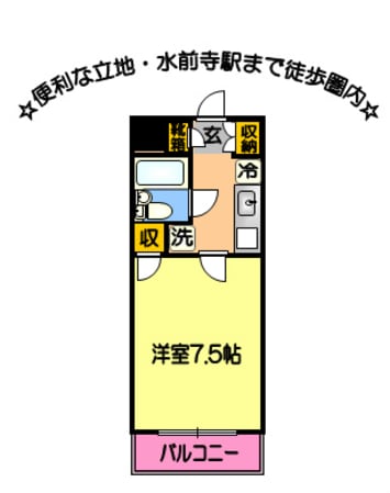 プレアール新大江の物件間取画像